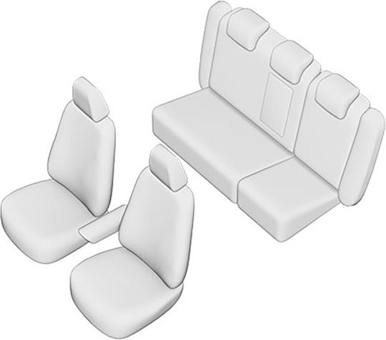 Umbrella Set De Huse Pentru Scaune Auto VW Passat Negre