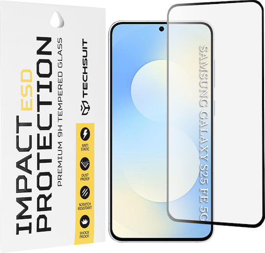 Techsuit Tempered Glass Black (Galaxy S25 FE)