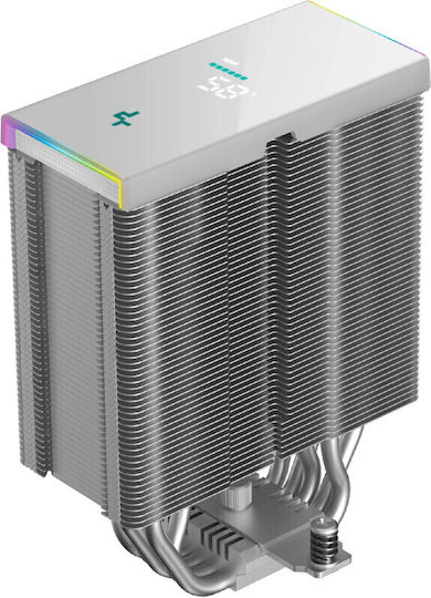 Deepcool AK500S Digital SE CPU Cooling Fan with RGB for AM4/AM5/1200/115x/1700 Socket White