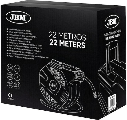 JBM 53582 Luftschlauch 22m Mit Rolle