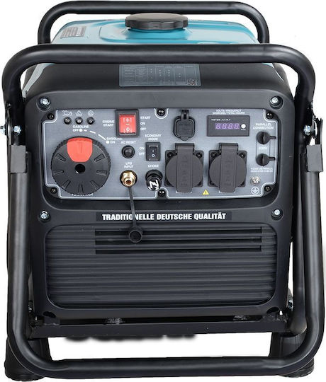 Könner & Söhnen Γεννήτρια Inverter Βενζίνης Τετράχρονη με Χειροκίνητη - Ηλεκτρική Μίζα, Ρόδες και Μέγιστη Ισχύ 5kVA