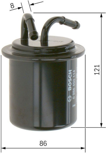 Bosch Φίλτρο Βενζίνης για Subaru Forester / Impreza / Legacy I / Ιι / Ιιι / Outback