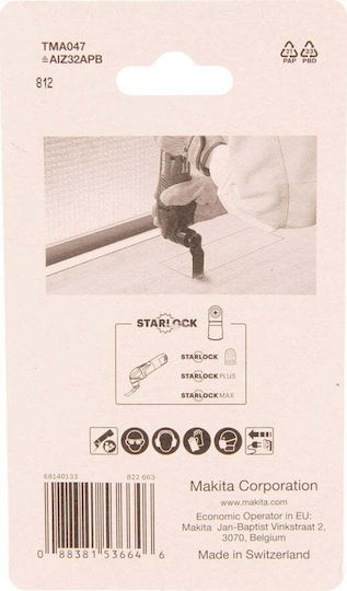 Makita Mt Bim 32mm X 50mm Deep Cutting Jigsaw Blade 5pcs