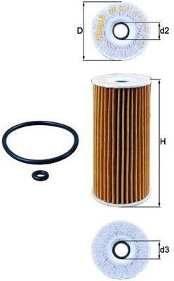 Knecht Oil Filter Mercedes A W168 W169 B Sports Tourer W245 Vaneo 1.7d 2.0d 07.98-06.12 Diameter 53mm Height 116.1mm