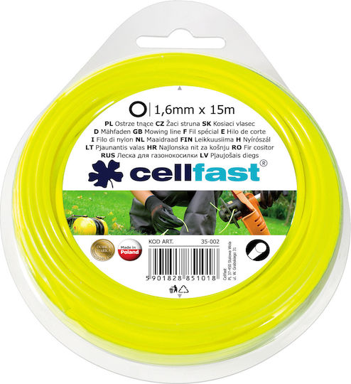 Cellfast 35-002 Μεσινέζα Στρογγυλή Μήκους 15m και Πάχους 1.6mm