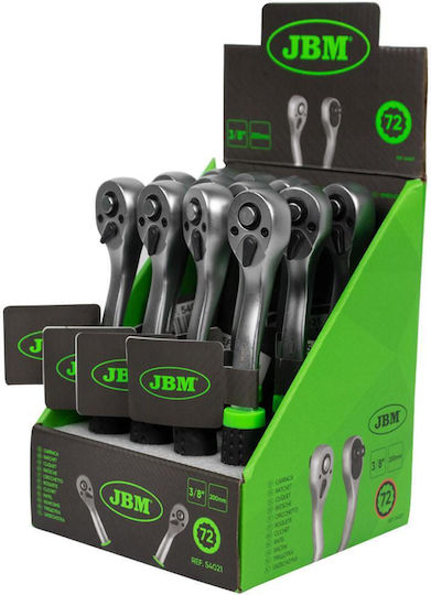 JBM Ratchet 3/8" 20cm with 72 Blades