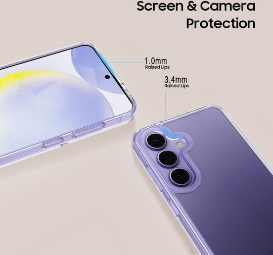 Tech-Protect Flexair Hybrid Back Cover Silicone / Plastic Transparent (Galaxy S25 FE)
