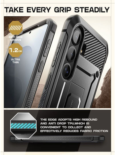 Supcase Unicorn Beetle Pro Back Cover Σιλικόνης / Πλαστικό Μαύρο (Galaxy S25 FE)