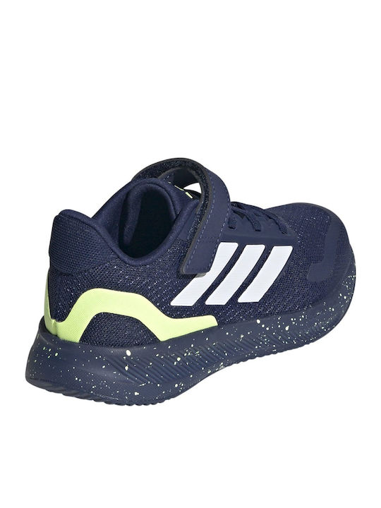 Runfalcon 5 Kids Sports Shoes Running with Hoop & Loop Closure Navy Blue