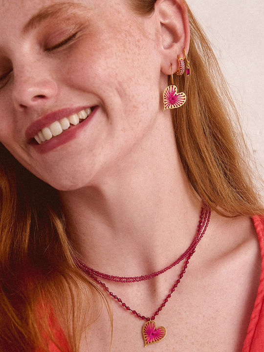 Necklace Rosary with design Heart