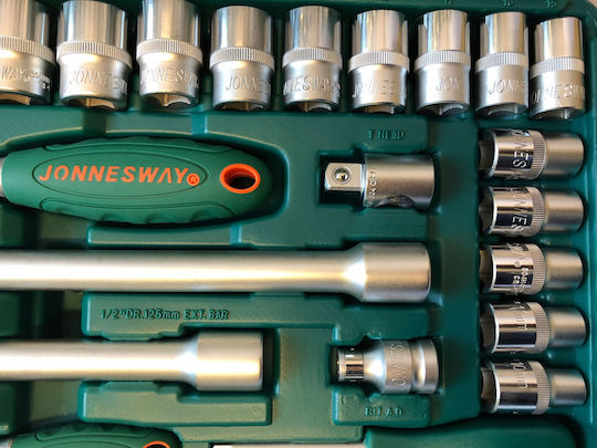 Jonnesway Werkzeugkoffer mit 94 Werkzeugen