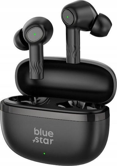 Blue Star AC20E In-ear Bluetooth Handsfree Căști cu Carcasă de Încărcare Negru