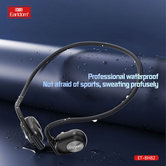 Earldom ET-BH82 Отворено ухо Bluetooth хендсфри Слушалки Черен