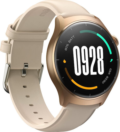 Mibro Lite 3 45mm Smartwatch with Heart Rate Monitor (Light gold)