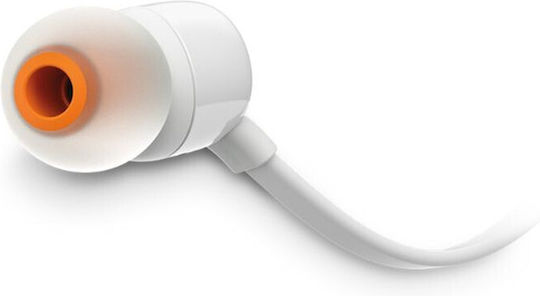 JBL T110e In-ear Handsfree Headphones with Connector 3.5mm White