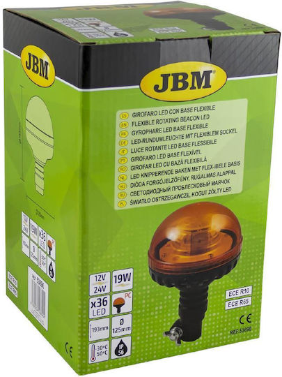 Led Girofar 12-24v Flexible Base Jbm