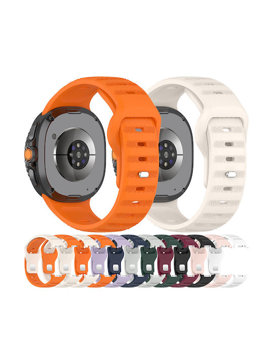 Techsuit Curea Silicon Bej (Samsung Galaxy Watch8, Watch8 Classic)