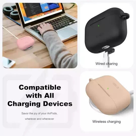 Tech-Protect Silicone Hook Husă cu cârlig în culoarea Violet pentru Apple AirPods Pro 3