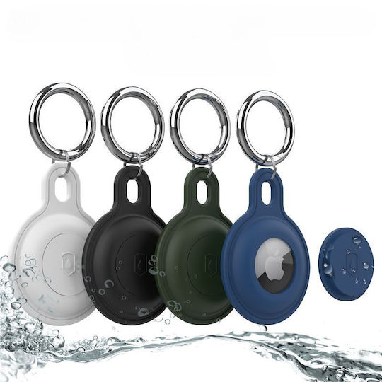 Mobile Origin Keychain Case Silicone for AirTag in Purple color