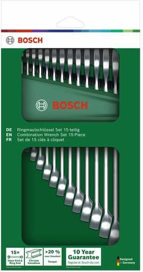Bosch 15-Piece German Polygon Wrench Set #1600a02z9e
