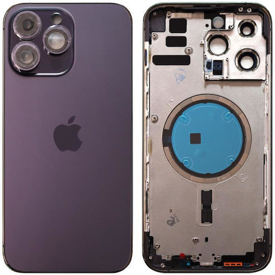 Batterieabdeckung Back Housing Rückseite Lila für Apple iPhone 14 Pro Max.