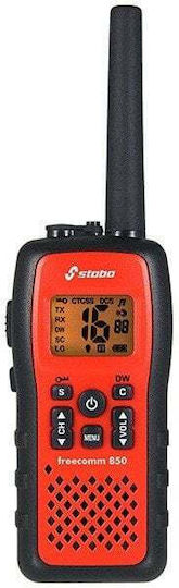 Stabo Freecomm 850 Set Walkie Talkie με Μονόχρωμη Οθόνη Σε Πορτοκαλί Χρώμα