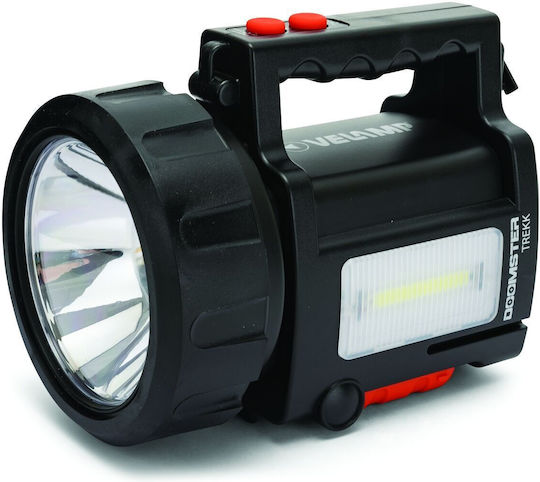 Velamp Επαναφορτιζόμενος Προβολέας Χειρός LED IP44 Διπλής Λειτουργίας με Μέγιστη Φωτεινότητα 735lm -10W Doomster Trekk