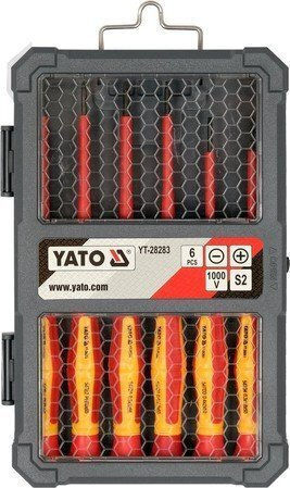 Yato Σετ 6 Κατσαβίδια Ηλεκτρολόγου VDE 1000V Ακριβείας