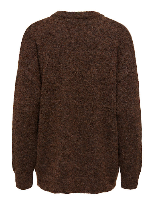 Boxy Damen Pullover Brown