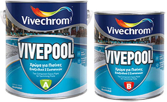 Vivechrom Vivepool Χρώμα Πισίνας Θαλασσί 3.75lt 5174568