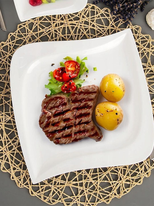 Orion Plate Shallow made of Porcelain with Diameter 25cm