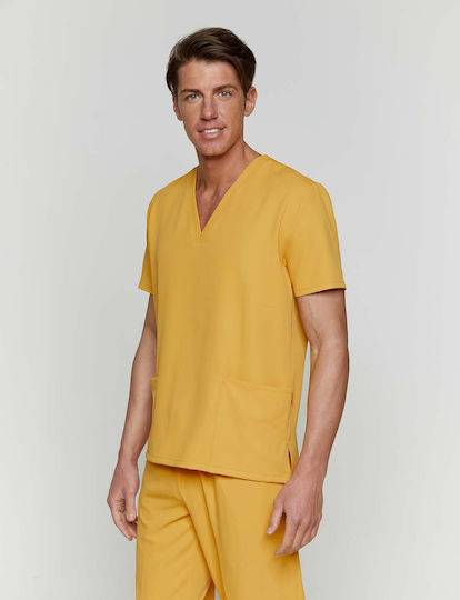 Velilla Mito Unisex Ιατρική Μπλούζα Κίτρινη