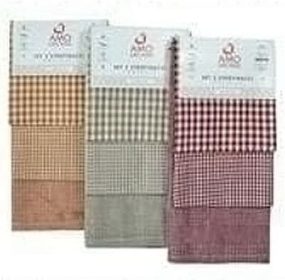 Amo La Casa Tea Towel from 100% Cotton in Yellow Color 3pcs Amo La Casa Tea Towel from 100% Cotton in Yellow Color 3pcs
