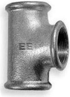 Opal Galvanized 6 4x1x6 4" Threaded Reducing Tee B1 Nr25 Nr 130r