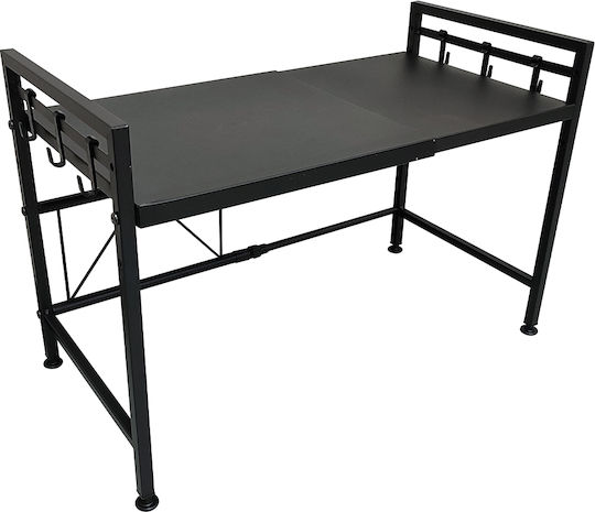 Shally Dogan Microwave Oven Stand Inox 60x32x43.5cm Black
