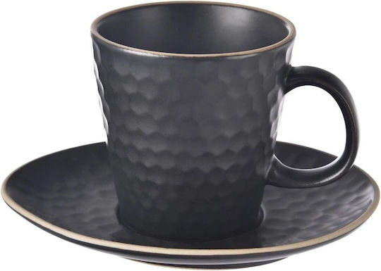 Lumarko Tasse Espresso Keramik Schwarz 95ml