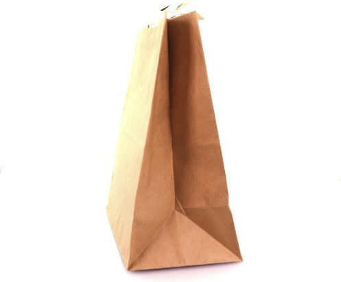 Paper Packaging Bags Kraft with Handle Beige 30x26x14cm 250pcs
