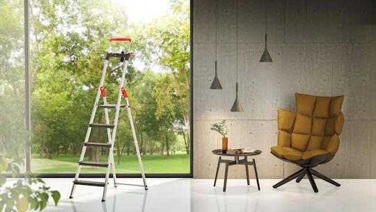 Household Ladder L100 Topline Aluminum 4 Steps