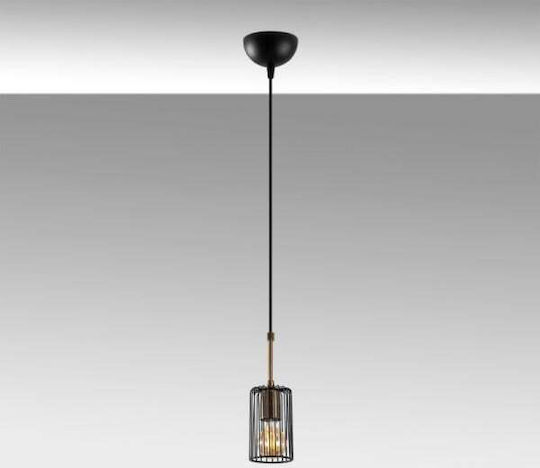 Opviq Kemtel Pendant Light Black with Socket E27 16x16x126cm