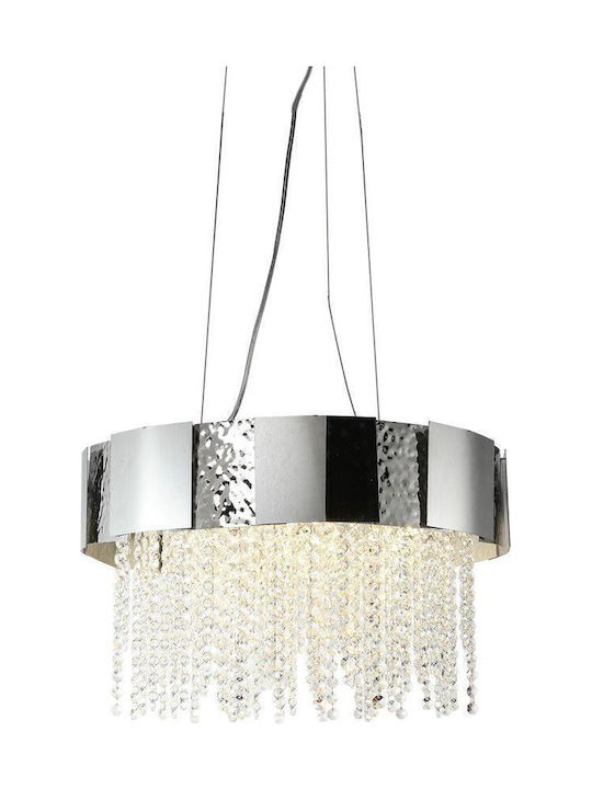 Eko Light Astor Κρεμαστό Φωτιστικό Ασημί για 8 Λαμπτήρες GU10
