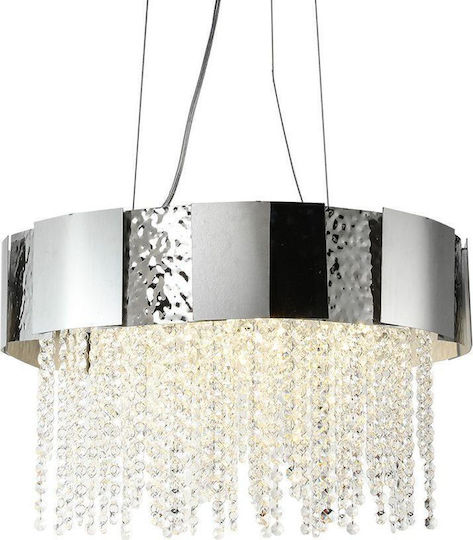 Eko Light Astor Κρεμαστό Φωτιστικό Ασημί για 8 Λαμπτήρες GU10