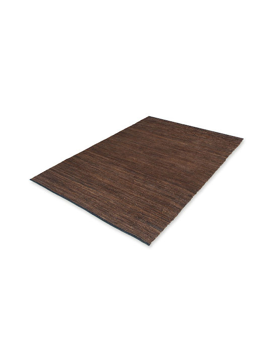 Tapicap Kelim Χαλί Ορθογώνιο Δερμάτινο Καφέ 160x230cm