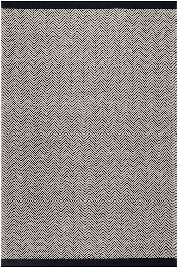 Tapicap Herringbone Kelim Rug Rectangular Wool Cream