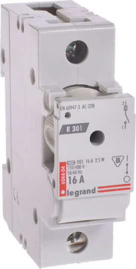 Legrand Ασφαλειοαποζεύκτης Ηλεκτρολογικού Πίνακα 606604