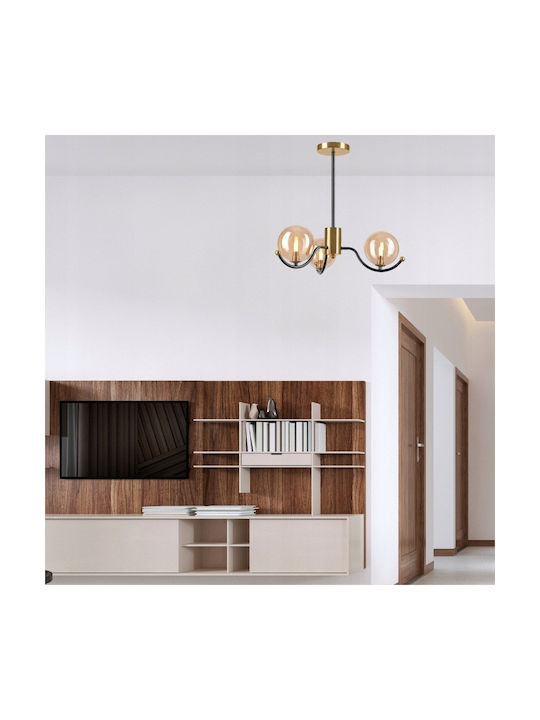 Lamkur Chandelier 3xG9 Gold 49274