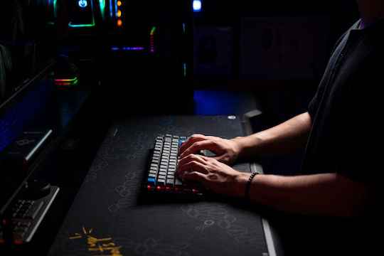 Endorfy Thock V2 75% Wireless Gaming Mechanical Keyboard 75% with Gateron Yellow Switches and RGB Lighting English US