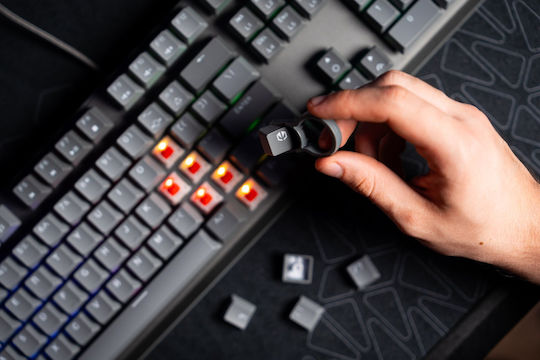 Endorfy Thock V2 Gaming Mechanisches Tastatur mit Benutzerdefinierten Rot Schaltern und RGB Beleuchtung (Englisch US)