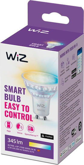 WiZ Smart Λάμπα LED για Ντουί GU10 και Σχήμα PAR16 Ρυθμιζόμενο Λευκό Dimmable