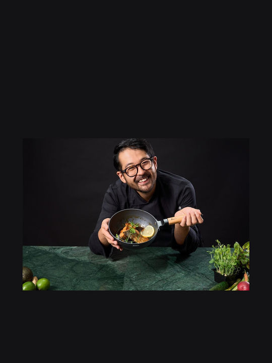 Heinner Rikito Watanabe Wok από Αλουμίνιο με Καπάκι με Αντικολλητική Επίστρωση