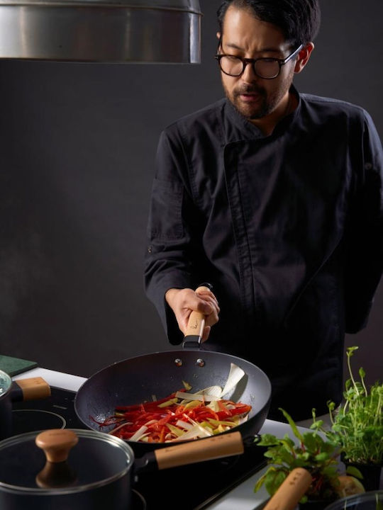 Heinner Rikito Watanabe Wok Aluminum with Lid with Non-Stick Coating